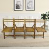 Folding Special Event Chairs, Foldable Style (Set of 4) - Honey - Image 2