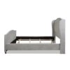 Carmen - King Upholstered Wingback Panel Bed Frame - Silver Gray - Image 2