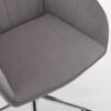 Adjustable Office Chair, Ergonomic Swivel Chair With Comfortable Backrest Seat - Gray - Image 7