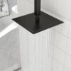 Square Rainfall Shower Head Wall Or Ceiling Mounted, Modern Bathroom Fixture - Matte Black - Image 4