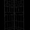 4 Pack Metal Garden Trellis Rustproof Trellis For Climbing Plants Outdoor Flower Support - Black - Image 15