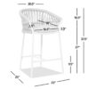 Maiden - Patio Counter Stool Axroma Olefin (Set of 2) - Beige - Image 2