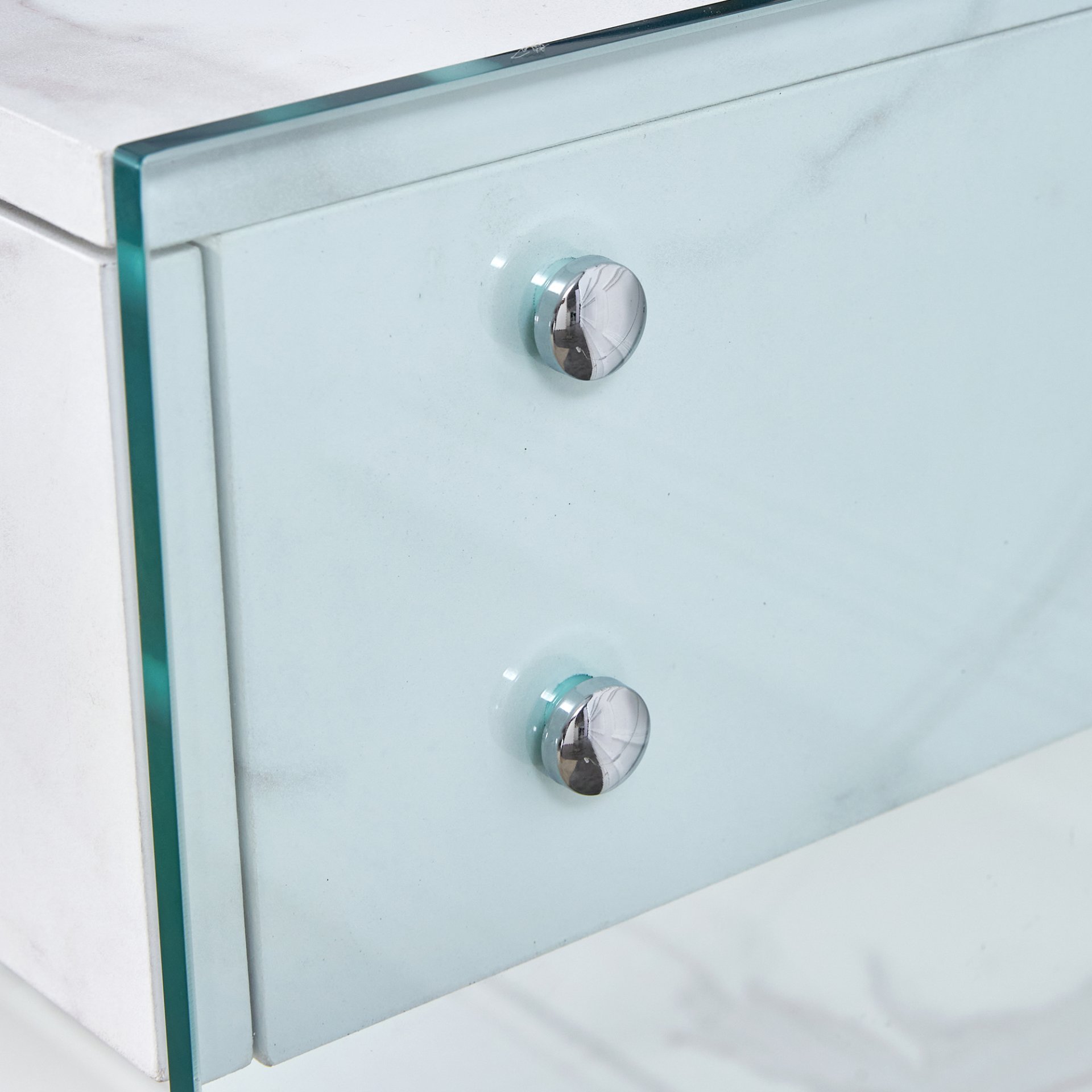 Environmental Protection Minimalist Dresser, Desk, Desktop Computer Desk, With Double Drawer Storage Space, Simple Home, Perfect For Various Styles - White - Image 13