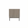 Elegant Veener Weaving Design Coffee Table With 4 Sliding Doors - Natural Wood - Image 16