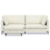 Ava - Mid Century Sofa With Ottoman Set - Cream - Image 5
