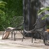 Monsoon Outdoor Accent Chair With Open Weave Design - Gray - Image 5