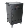 Mobile Charging Cart For Tablets Laptops 35 Device Capacity Matt Metal - Matt Black - Image 6