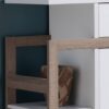 Modernize Kitchen Buffet Organizing Cabinet With 4 Shelves - White / Dark Taupe - Image 5