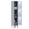 Lockers For Employees With 3 Door Storage Locker Durable For Gym, School, Office - Gray - Image 7