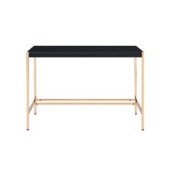 Midriaks - Writing Desk With USB - Black / Gold