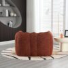Soft Bean Bag Chair With High Resilient Foam (Chips) - Red / Brown - Image 4