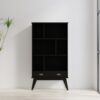 Draper - Mid Century Wide Bookcase And Storage Unit - Black - Image 12