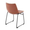 Duke - Industrial Side Chair (Set of 2) - Black / Cognac - Image 4