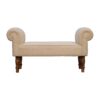 Boucle Bench - Cream - Image 3