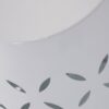 Lilac - Modern Side Table With Iron Cut Design - White - Image 13