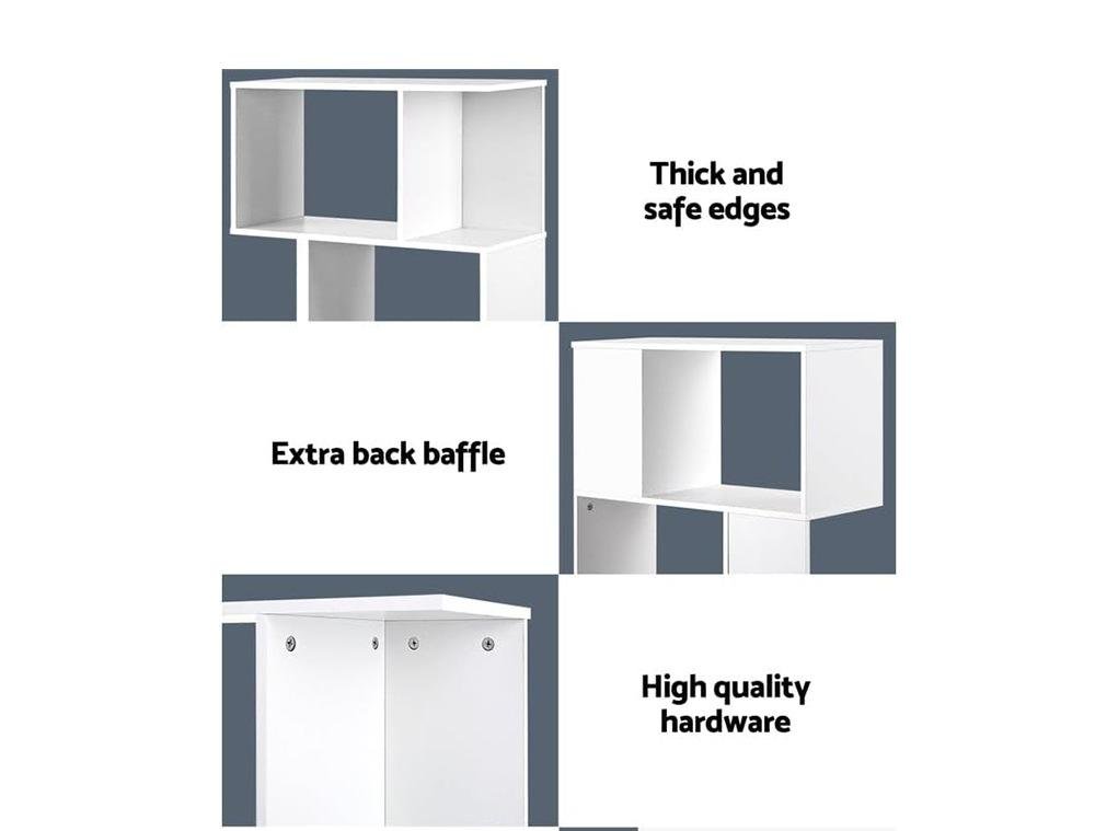 5 Layer Simple Household White Bookshelf - Cream White - Image 7