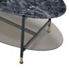 Silas - Engineered Stone Top Nesting Table - Black - Image 5