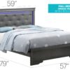 Full Bed Transitional - Metallic Black - Image 6