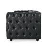 Comfy 3 Seat Sofa & Wooden Legs, For Living Room And Study - Black - Image 6