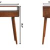Curved Console Table - Chestnut - Image 12