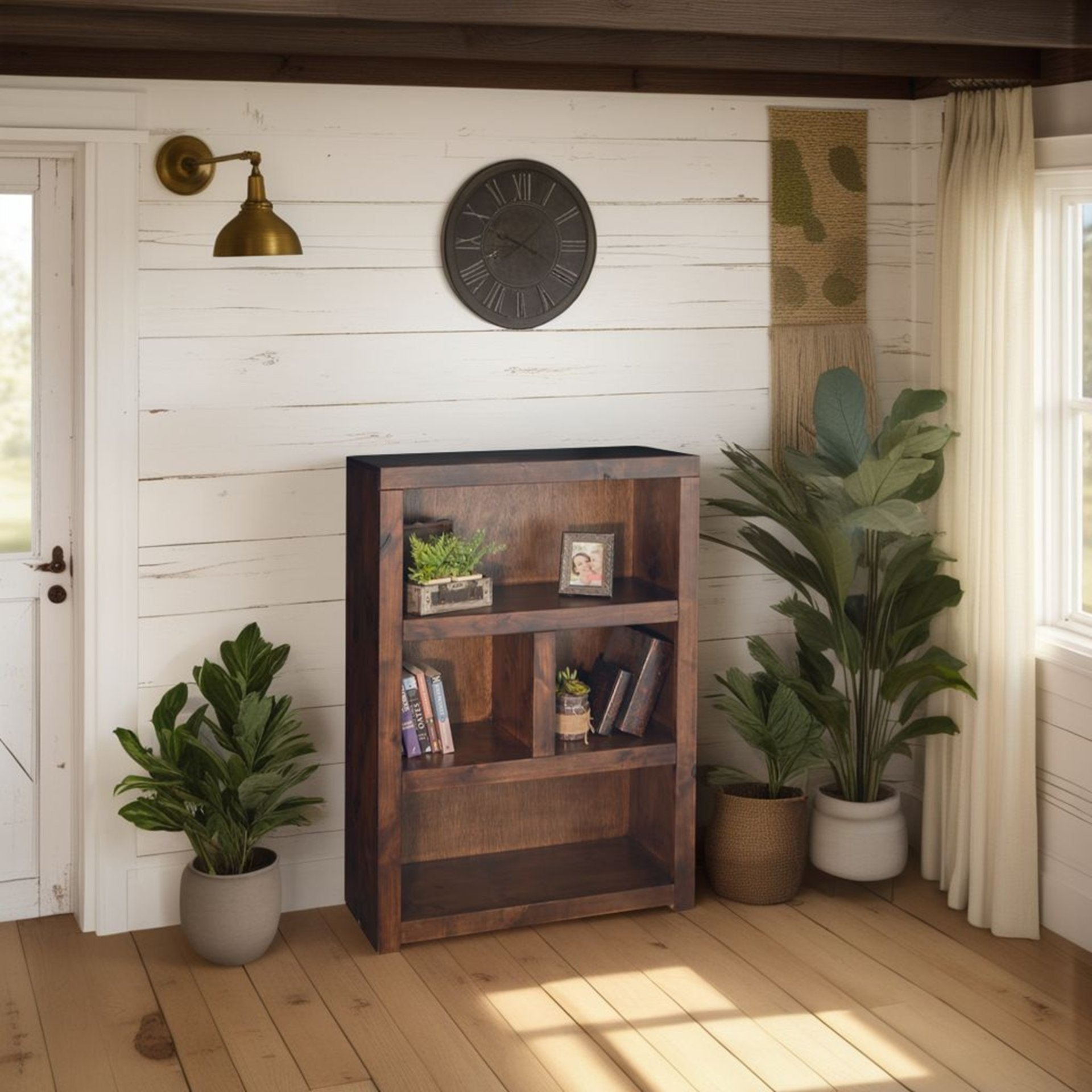 Sausalito - 49" High Bookcase - Whiskey - Image 2