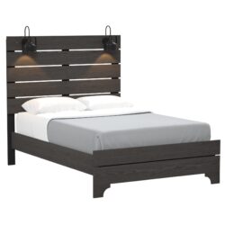 Junipe - Full Bed With Lights - Brown