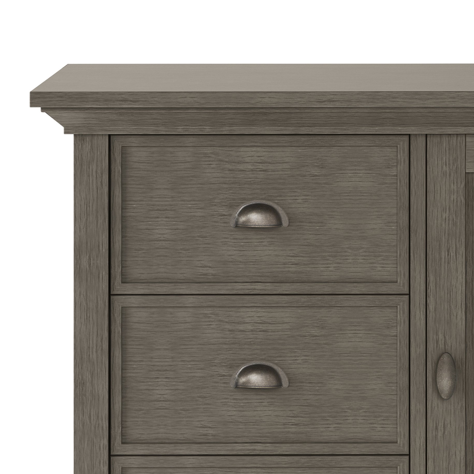 Redmond - Medium Storage Cabinet - Farmhouse Gray - Image 3