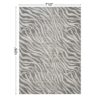 Geometrix - 7'10" X 10'6" Area Rug With Geometric / 3D Effect - Ivory / Gray - Image 3