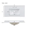36" Bathroom Vanity With Sink, Soft Close Doors, Adjustable Shelves - Green - Image 11