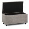 Cosmopolitan - Storage Ottoman - Distressed Gray Taupe - Image 2