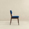 Carlos - Solid Back Side Chair (Set of 2) - Brown / Navy Blue - Image 4