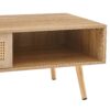 41.34" Rattan Coffee Table, Sliding Door For Storage, Solid Wood Legs, Modern Table For Living Room - Natural - Image 13