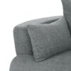 360° Swivel Chair Accent Barrel Chair Swivel Round Sofa Chair With 3 Removable Pillows For Living Room, Office And Hotel - Gray - Image 23