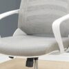 Office Chair, Adjustable Height, Swivel, Ergonomic, Armrests, Contemporary Stylish - White - Image 9