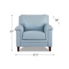 Westcott - Leather Chair - Blue - Image 6