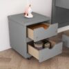Versatile Full Bed With Trundle, Under Bed Storage Box And Nightstand - Gray - Image 6