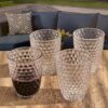 Leading Ware Diamond Cut Acrylic Glasses Drinking (Set of 4), Bpa Free, 12Oz - Clear - Image 2