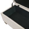 Elegant Ottoman Storage Bench With Recessed Hinge And Rivet Trim Linen - Beige - Image 8