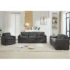 Cozy Upholstered Sofa Set Oversized Comfy Cloud Sofa Double Cushion Sofa Group Plush Cushion Sofa Couch For Living Room - Gray - Image 8