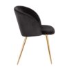Fran - Contemporary Chair (Set of 2) - Gold / Black - Image 3