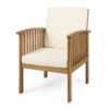 Casa - Acacia Club Chair Coastal Classic Outdoor Seating - Brown - Image 6