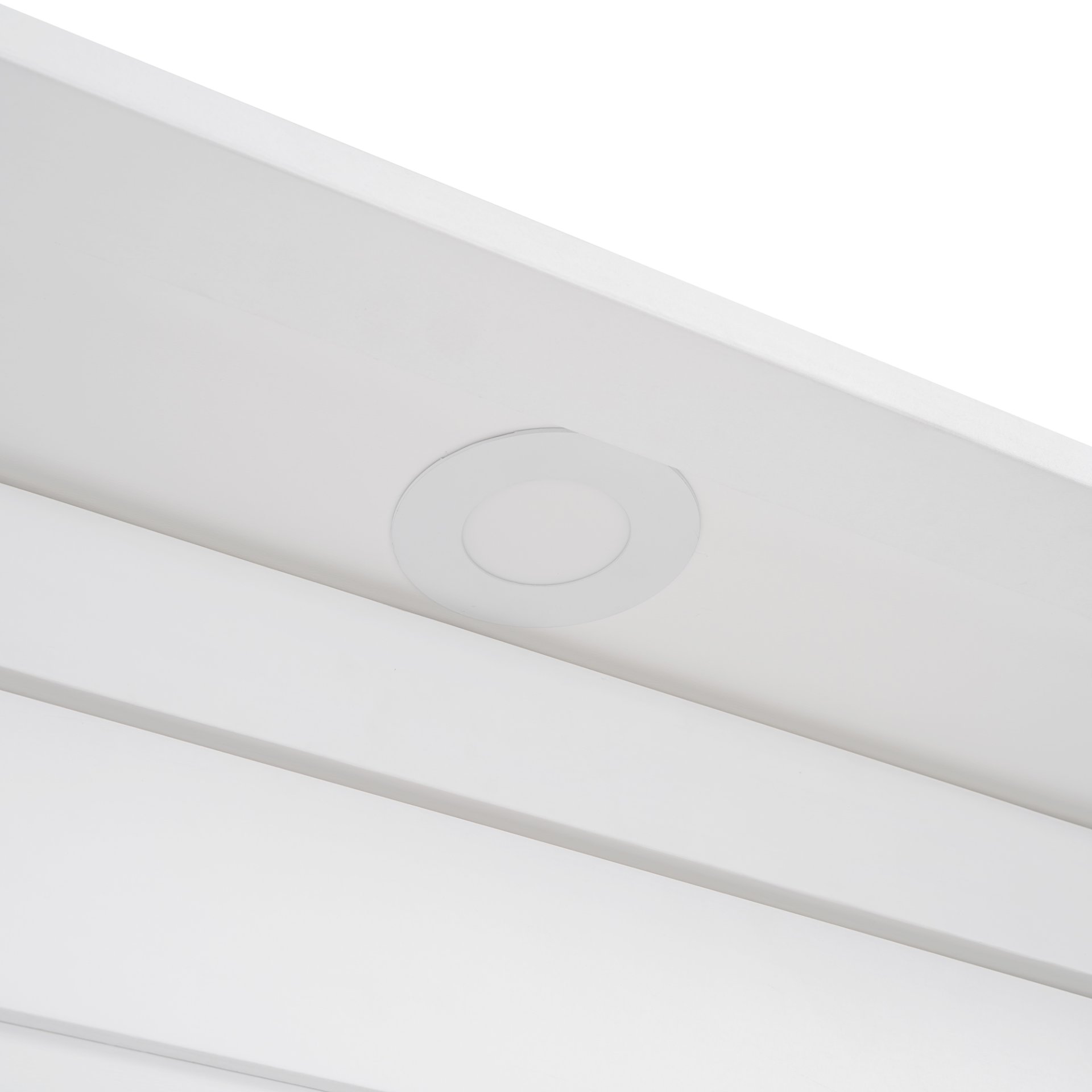 Full Size Murphy Wall Bed With Shelves, Drawers And LED Lights - White - Image 18