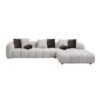 Manilla - Sectional Sofa With Chair - Ivory White - Image 6