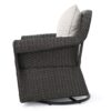 Amaya - Outdoor Swivel Rocker Chair With Water Resistant Cushions - Brown / Beige - Image 8
