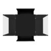 LED Coffee Table, Modern Center Table, Coffee Table With Open Storage Compartment And 2 Hidden Drawers For Living Room - Black - Image 11