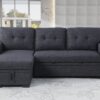 Elegant Storage Sofa - Dark Gray - Image 10