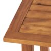 Kinesis - Outdoor Side Table With Slatted Top And Wood Frame - Teak - Image 9