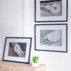 Rope Wall Art With Frame, Wall Decor For Living Room (Set of 3) - White / Black - Image 9