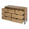 Modern 7 Drawer Dresser Cabinet - Walnut - Image 12