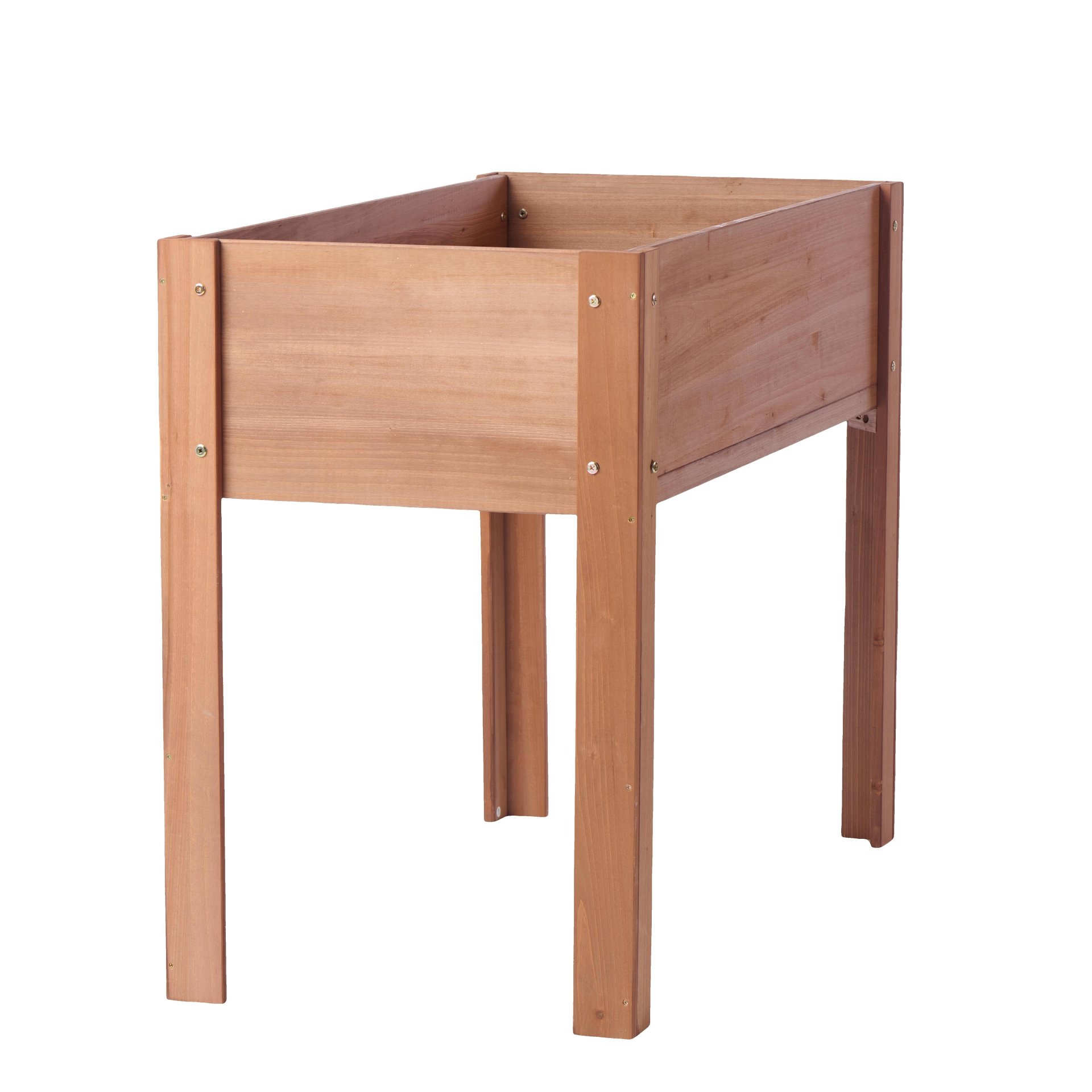 Raised Garden Bed & Legs, Elevated Planter Box For Outdoor Plants Flowers Fruits Vegetable Herb Growing - Coffee - Image 12